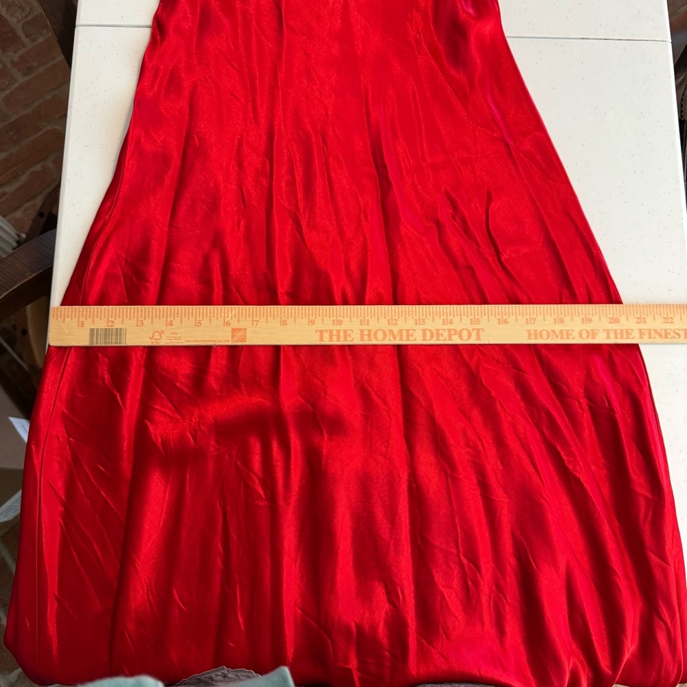 Vintage Y2K Be Smart Red Goth Dress Dark Romance‎ Velvet Rose Midi Maxi Dress - Picture 8 of 9